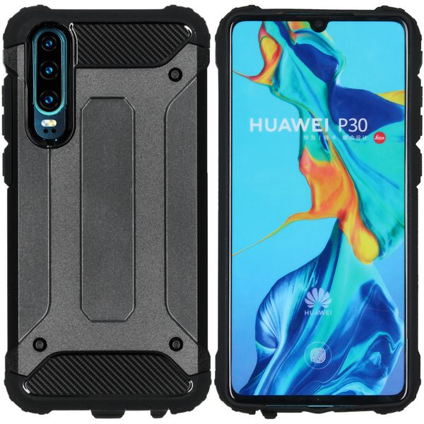 iMoshion Rugged Xtreme Backcover Huawei P30 - Zwart