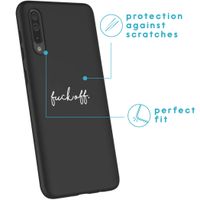 iMoshion Design hoesje Samsung Galaxy A50 / A30s - Fuck Off - Zwart