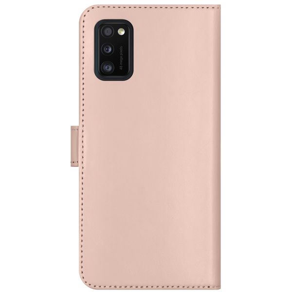 Selencia Echt Lederen Bookcase Samsung Galaxy A41 - Roze