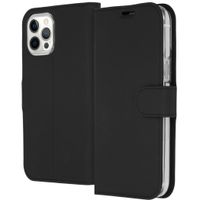 Accezz Wallet Softcase Bookcase iPhone 12 Pro Max - Zwart