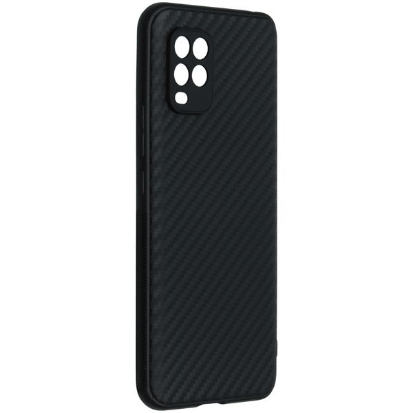 Carbon Softcase Backcover Xiaomi Mi 10 Lite - Zwart