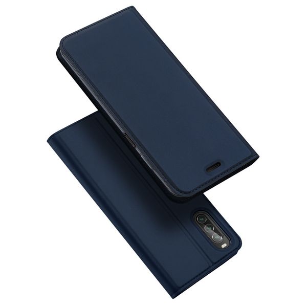 Dux Ducis Slim Softcase Bookcase Sony Xperia 10 II - Donkerblauw