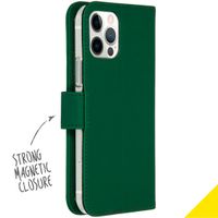 Accezz Wallet Softcase Bookcase iPhone 12 (Pro) - Groen