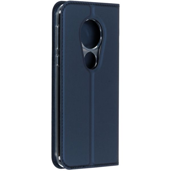 Dux Ducis Slim Softcase Bookcase Motorola Moto G7 Play - Donkerblauw