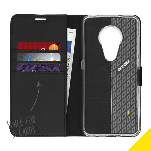 Accezz Wallet Softcase Bookcase Nokia 6.2 / Nokia 7.2 - Zwart