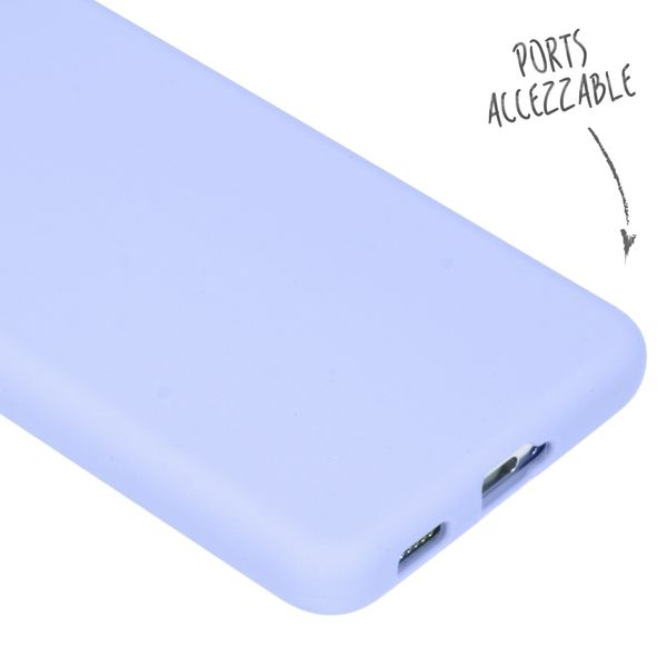 Accezz Liquid Silicone Backcover Galaxy S21 Plus - Paars