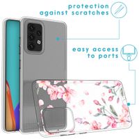 iMoshion Design hoesje Samsung Galaxy A52(s) (5G/4G) - Bloem - Roze