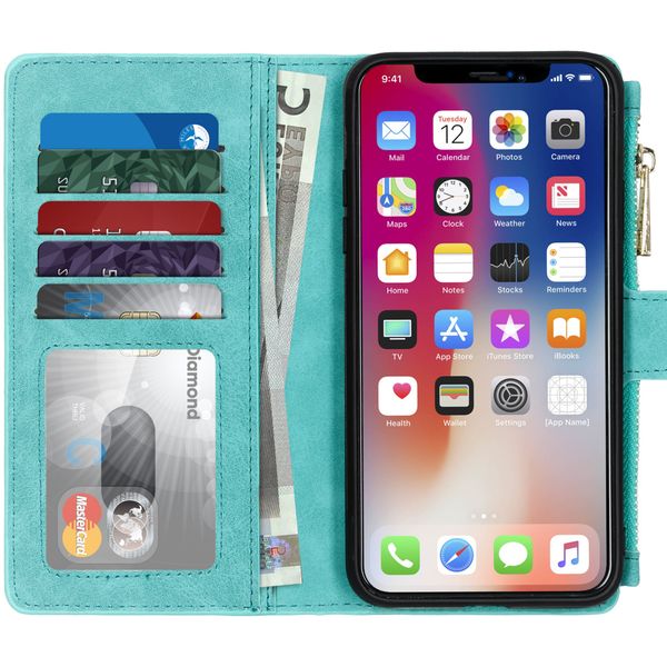 Luxe Portemonnee iPhone 11 Pro Max - Turquoise