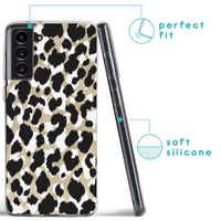 iMoshion Design hoesje Samsung Galaxy S21 Plus - Luipaard / Zwart