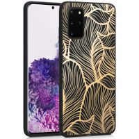 iMoshion Design hoesje Samsung Galaxy S20 Plus - Bladeren / Zwart