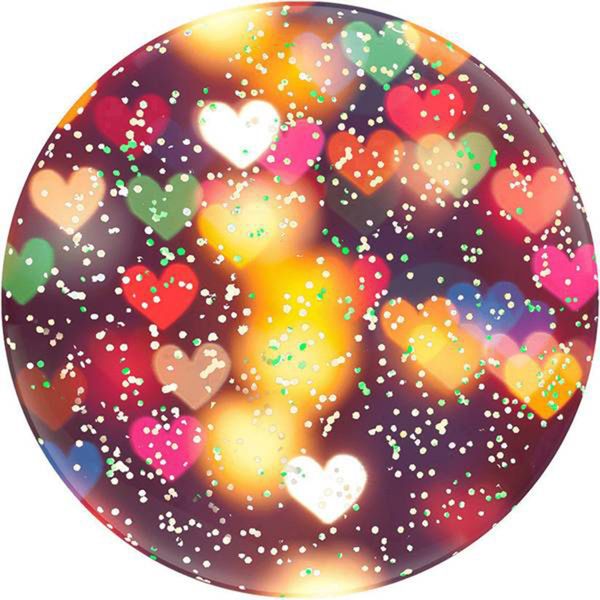 PopSockets PopGrip - Glitter Bokeh Hearts