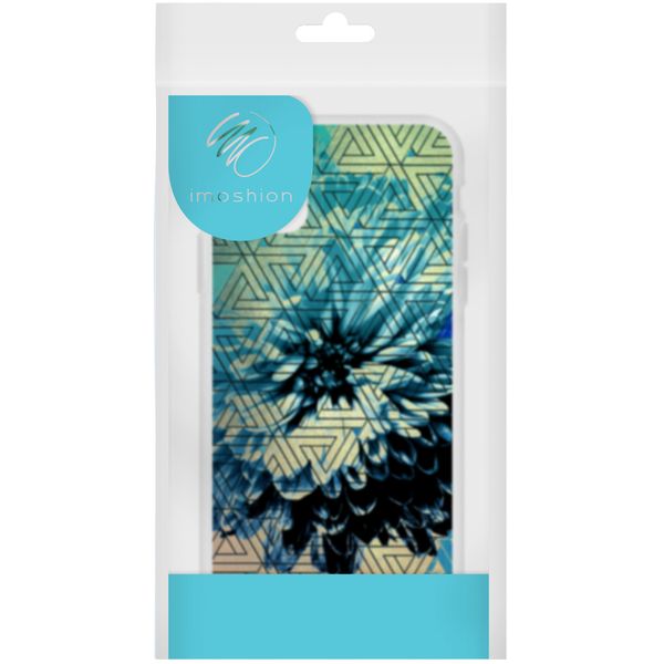 iMoshion Design hoesje iPhone 11 - Grafisch - Bloem Blauw