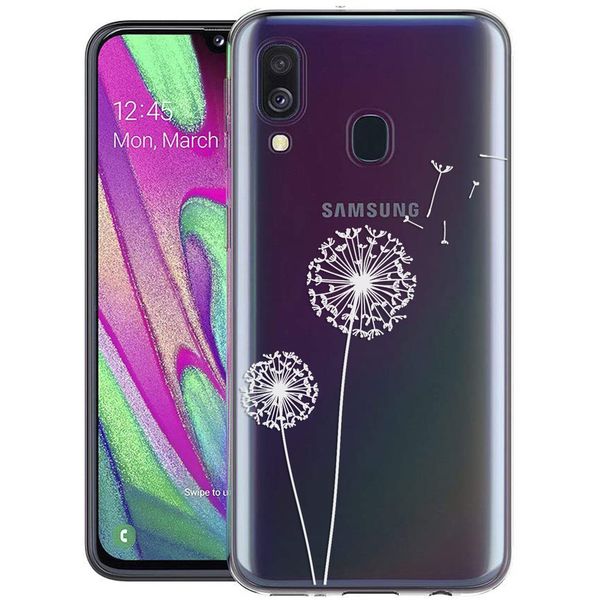 iMoshion Design hoesje Samsung Galaxy A40 - Paardenbloem - Wit