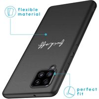 iMoshion Design hoesje Samsung Galaxy A42 - Fuck Off - Zwart