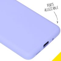 Accezz Liquid Silicone Backcover Samsung Galaxy S20 - Paars