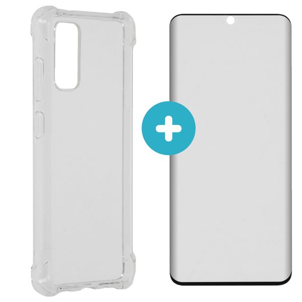 iMoshion Anti-Shock Backcover + Premium Screenprotector Galaxy S20