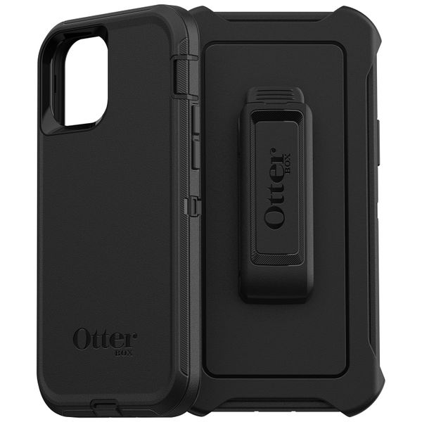 OtterBox Defender Rugged Backcover iPhone 12 (Pro) - Zwart