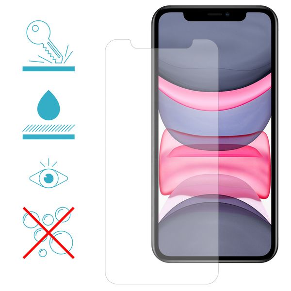 iMoshion Softcase Backcover + Glass Screenprotector iPhone 11