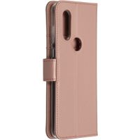 Accezz Wallet Softcase Bookcase Motorola One Vision - Rose Goud