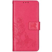 Klavertje Bloemen Bookcase Nokia 4.2 - Fuchsia