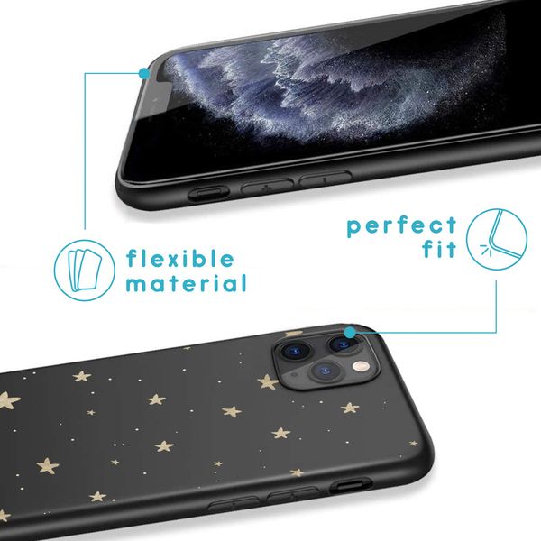 iMoshion Design hoesje iPhone 11 Pro - Sterren / Zwart