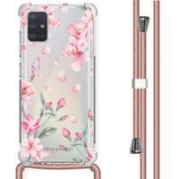 iMoshion Design hoesje met koord Samsung Galaxy A51 - Bloem - Roze