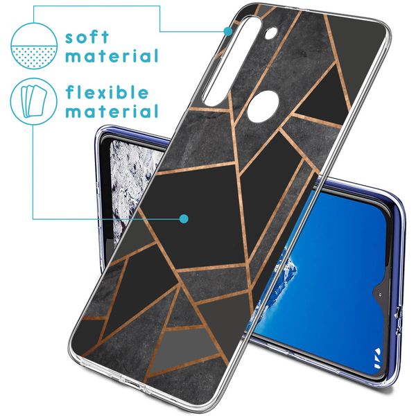 iMoshion Design hoesje Motorola Moto G8 Power - Grafisch Koper / Zwart