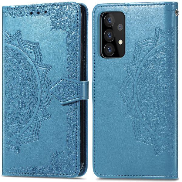 iMoshion Mandala Bookcase Samsung Galaxy A72 - Turquoise