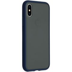 iMoshion Frosted Backcover iPhone X / Xs - Blauw