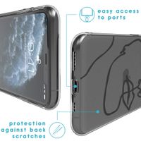 iMoshion Design hoesje iPhone 11 Pro - Abstract Gezicht - Zwart