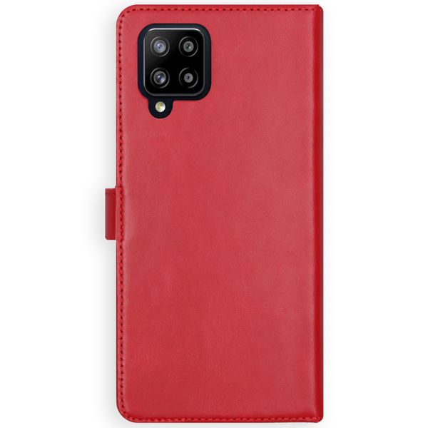 Selencia Echt Lederen Bookcase Samsung Galaxy A42 - Rood