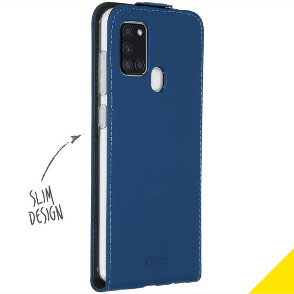 Accezz Flipcase Samsung Galaxy A21s - Blauw