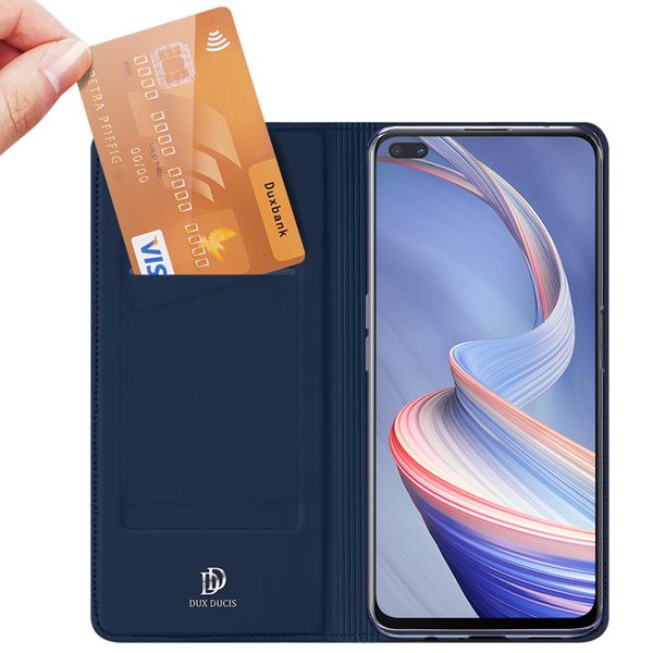 Dux Ducis Slim Softcase Bookcase Oppo Reno4 Z 5G - Donkerblauw