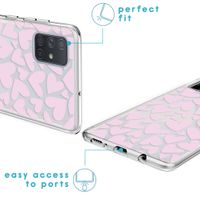 iMoshion Design hoesje Samsung Galaxy A71 - Hartjes - Roze