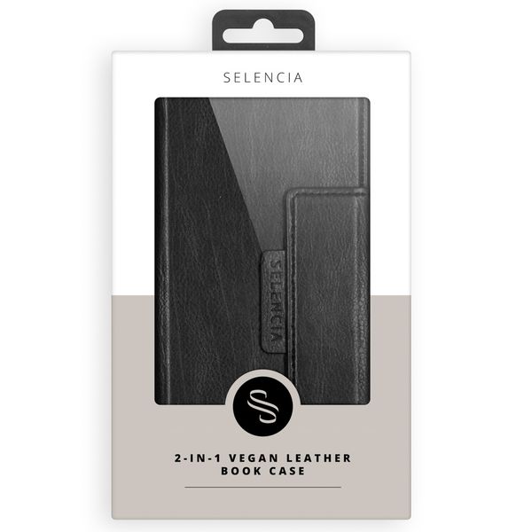 Selencia 2-in-1 Uitneembare Vegan Lederen Bookcase iPhone 11 - Zwart