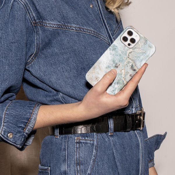 Selencia Maya Fashion Backcover Samsung Galaxy S10 - Marble Blue