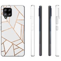 iMoshion Design hoesje Samsung Galaxy A42 - Grafisch Koper / Wit