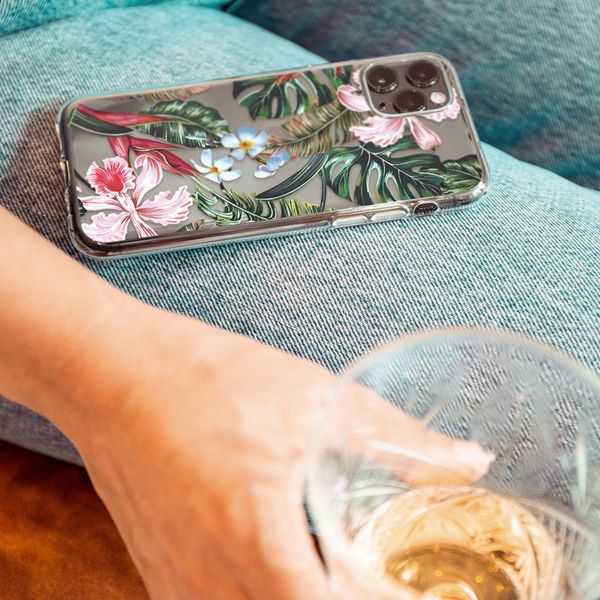 iMoshion Design hoesje Samsung Galaxy A41 - Jungle - Groen / Roze