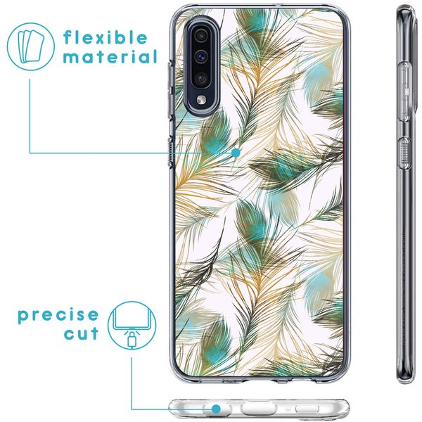 iMoshion Design hoesje Samsung Galaxy A50 / A30s - Pauw / Groen