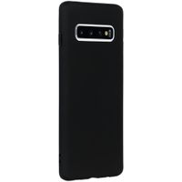 iMoshion Color Backcover Samsung Galaxy S10 - Zwart