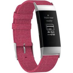 iMoshion Nylon bandje Fitbit Charge 3 / 4 - Roze