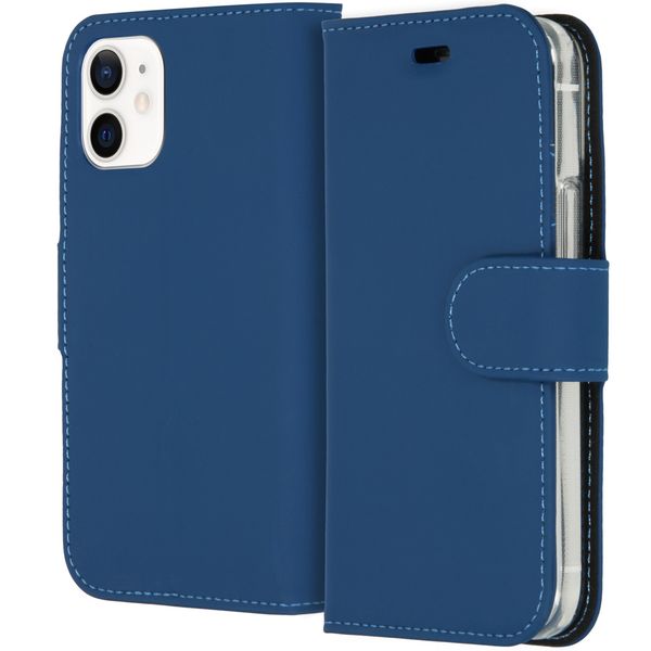 Accezz Wallet Softcase Bookcase iPhone 12 Mini - Blauw