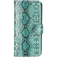 Slangenprint Bookcase Samsung Galaxy S10 - Groen