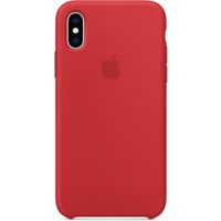 Apple Silicone Backcover iPhone Xs / X - Red