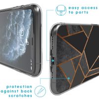 iMoshion Design hoesje iPhone 11 Pro - Grafisch Koper / Zwart