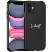 iMoshion Design hoesje iPhone 11 - Fuck Off - Zwart