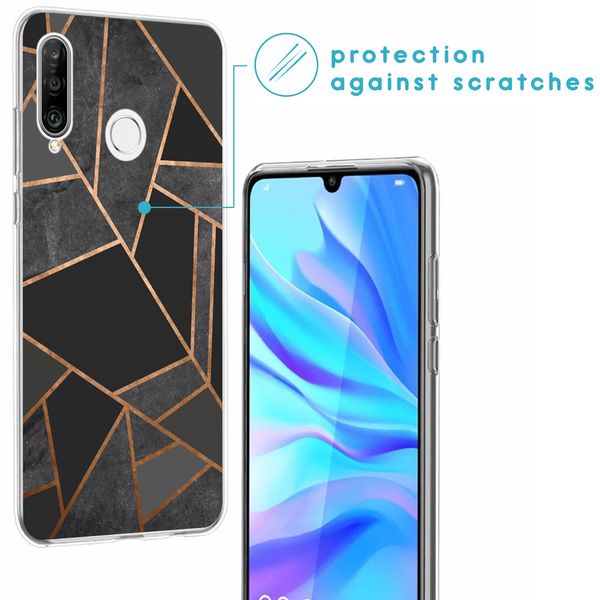 iMoshion Design hoesje Huawei P30 Lite - Grafisch Koper / Zwart