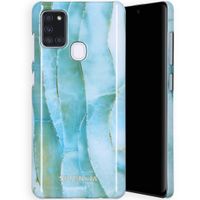 Selencia Maya Fashion Backcover Samsung Galaxy A21s - Agate Blue