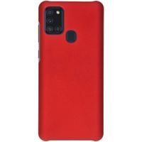 Effen Backcover Samsung Galaxy A21s - Rood