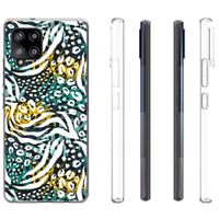 iMoshion Design hoesje Galaxy A42 - Jungle - Wit / Zwart / Groen